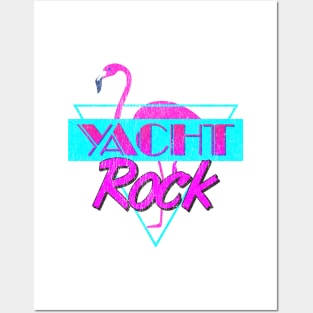 Yacht Rock Retro Flamingo Posters and Art